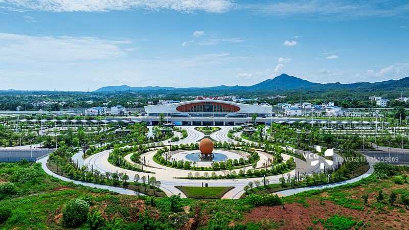 信丰高铁站图片素材