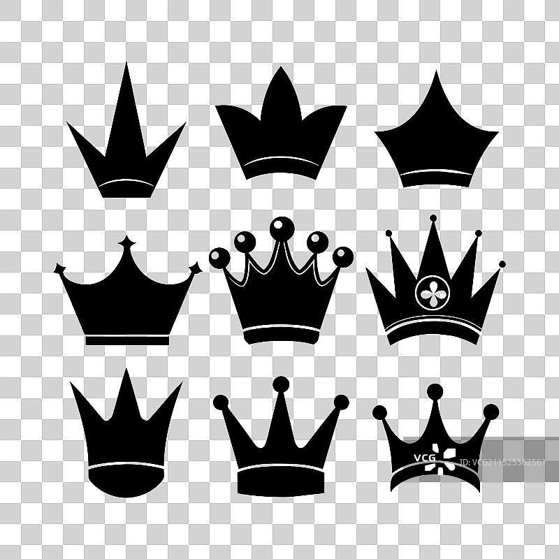 皇冠剪影合集图片素材