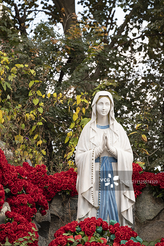 长春天主教堂，德勒撒堂图片素材