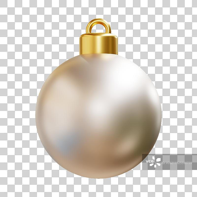 3D立体圣诞节彩球免抠元素图片素材