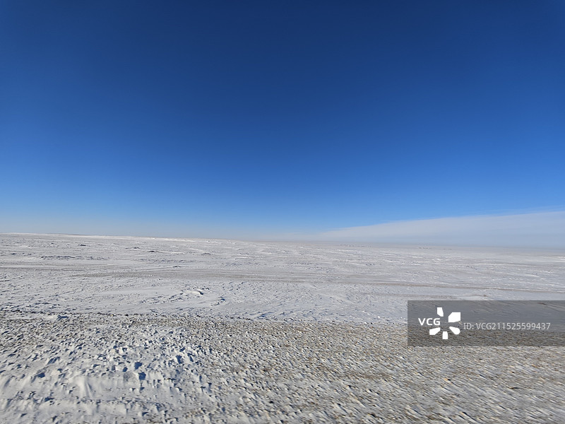 雪原薄雪天空图片素材