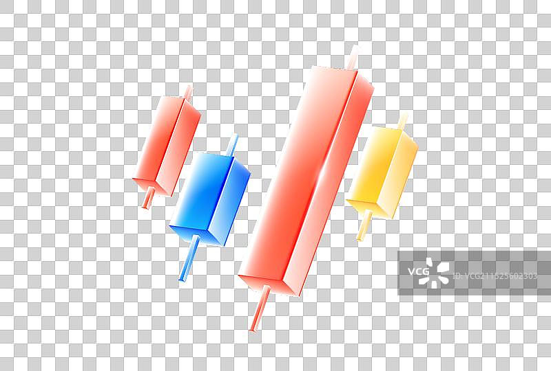 3D立体金融柱状图图片素材