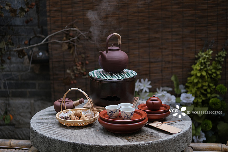 围炉煮茶图片素材
