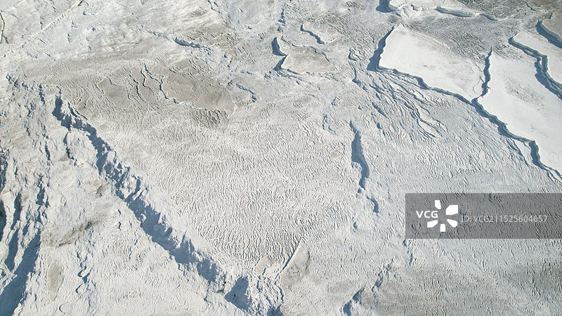 棉花堡航拍图片素材