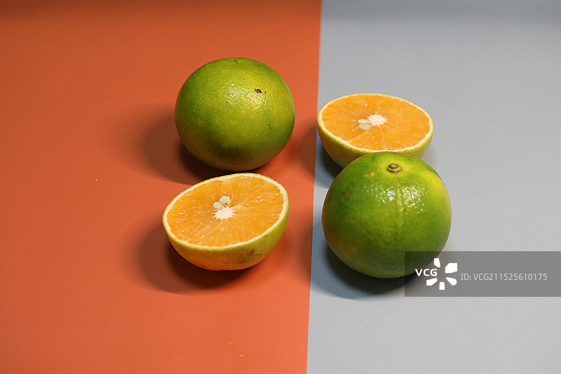 橙子  绿橙子 一盘绿橙 橙子果盘图片素材
