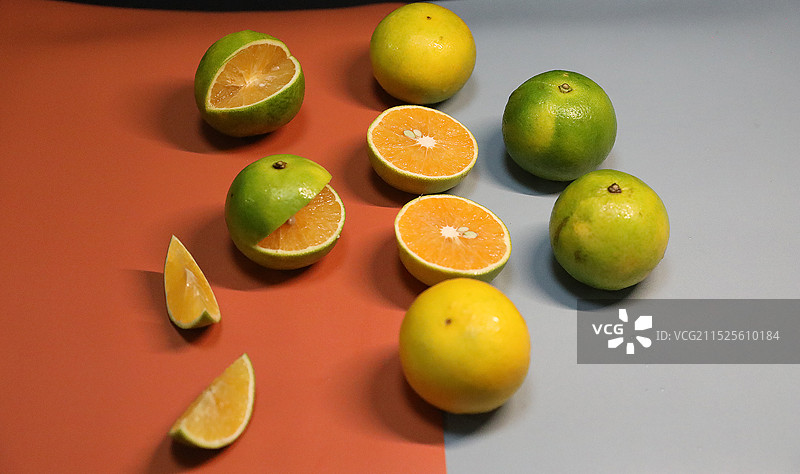 橙子  绿橙子 一盘绿橙 橙子果盘图片素材