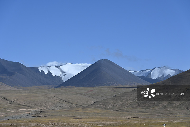 可可西里玉虚峰冰川图片素材