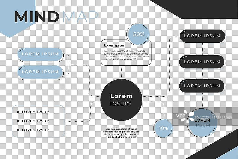 思维导图概念图片素材