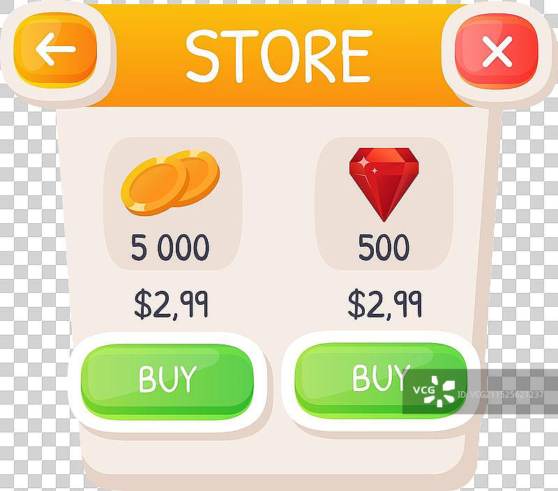 游戏UI按钮手机应用图片素材