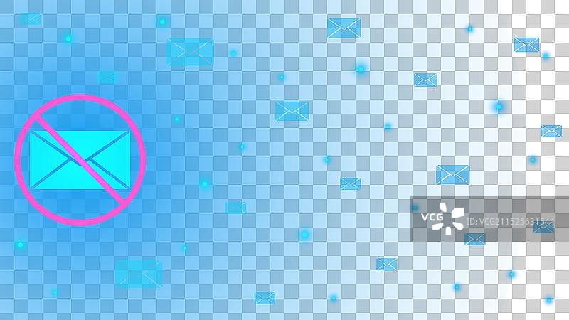 阻止电子邮件垃圾邮件攻击图片素材