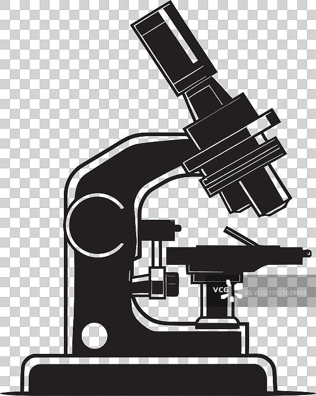 黑色镜头聚焦科学设备图片素材