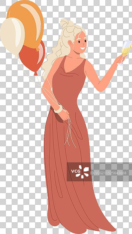 手捧物品的漂亮伴娘卡通人物图片素材