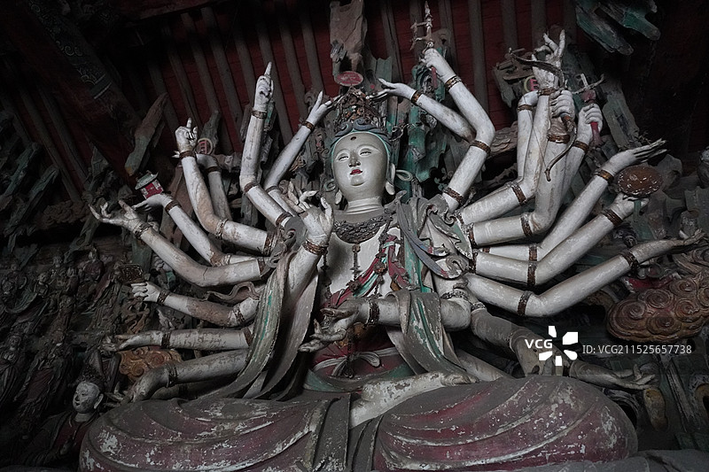山西晋中平遥双林寺图片素材