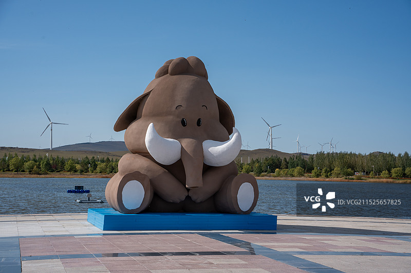 呼伦贝尔满洲里市扎赉诺尔猛犸旅游区图片素材