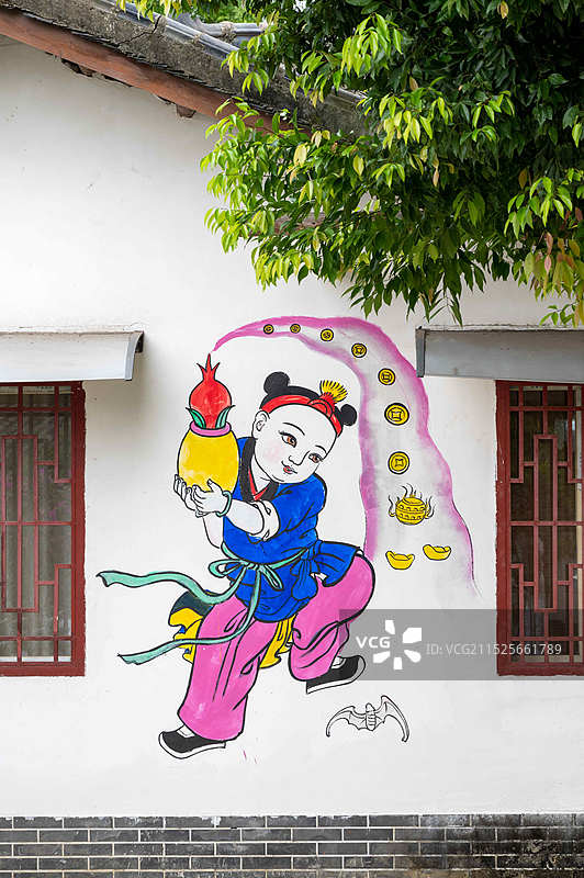 德阳中国绵竹年画村景区图片素材