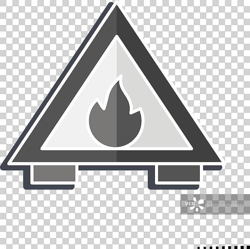 消防员火灾隐患相关图标图片素材