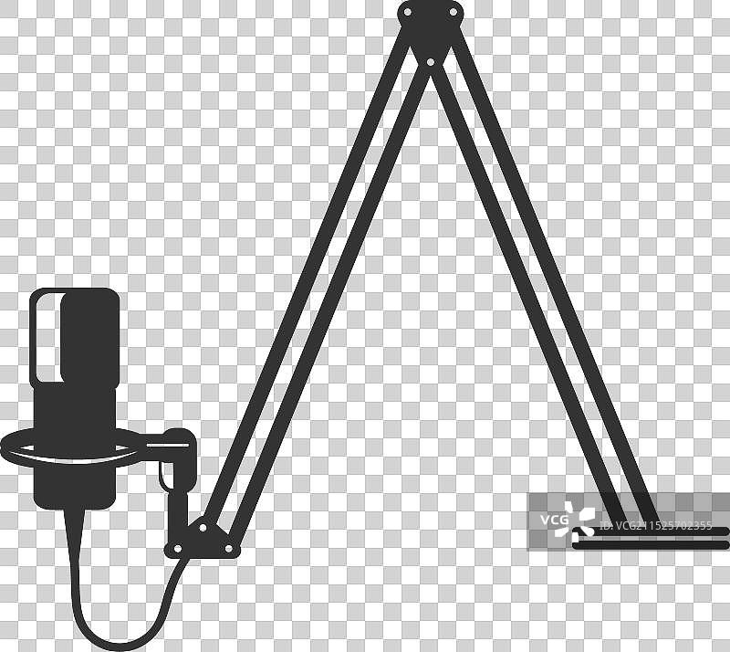 简约麦克风播客耳机图片素材