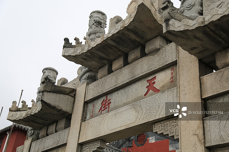 古建筑牌坊天街图片素材