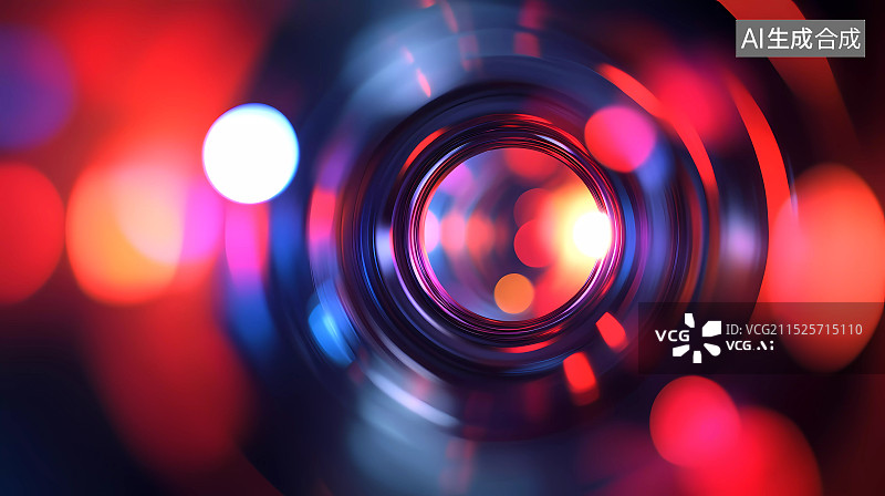 【AI数字艺术】相机镜头特写图片素材