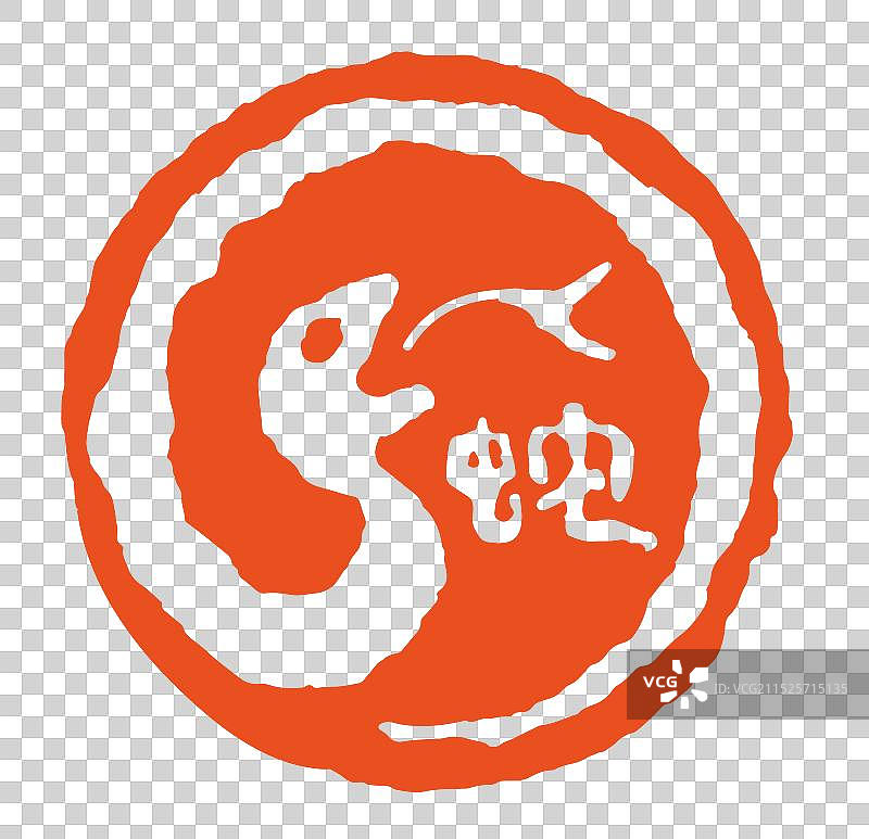 蛇年传统文化红色印章设计图片素材