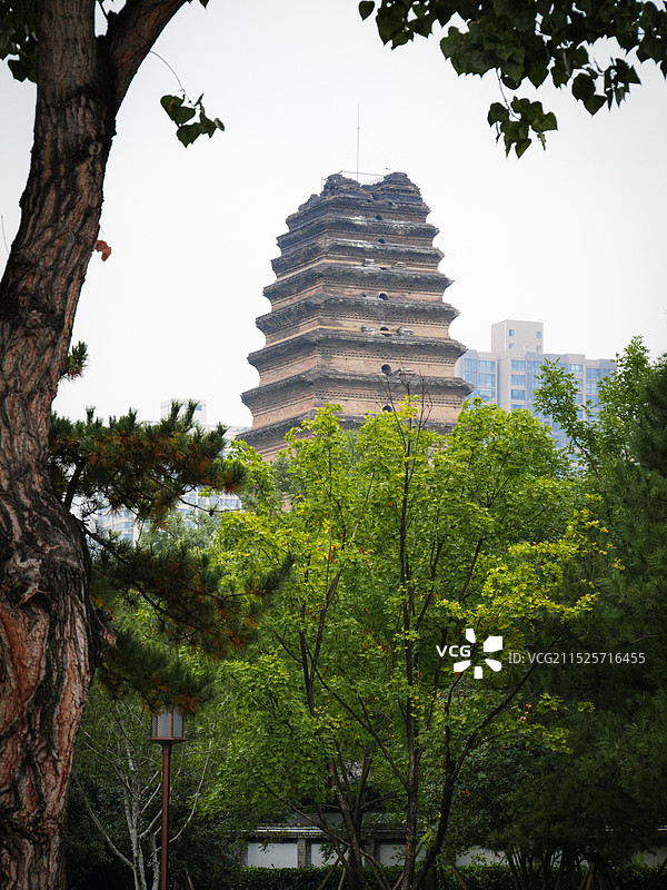 西安博物院小雁塔图片素材