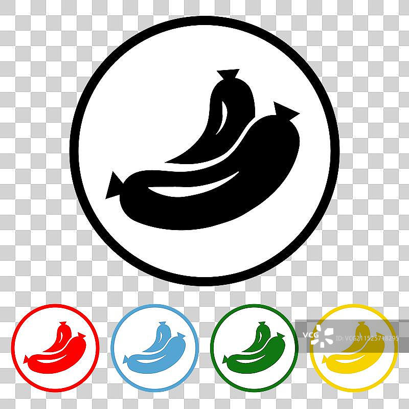 香肠图标设计元素图片素材