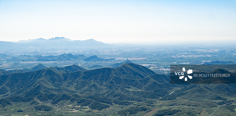 北京，密云云龙涧云蒙山景区，密云水库，缆车，山图片素材