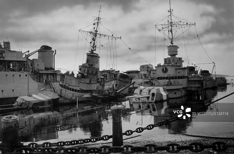 二战期间法国土伦舰队自沉事件，1942年11月27日图片素材