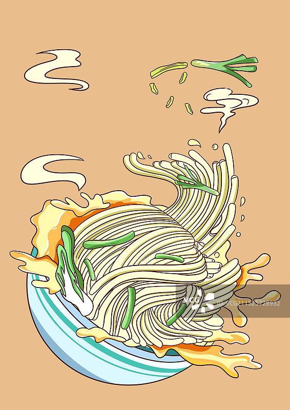 葱油拌面图片素材