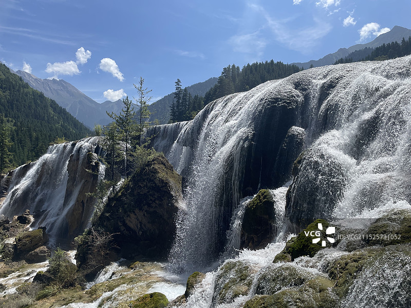 九寨沟珍珠滩86版西游记取景地图片素材