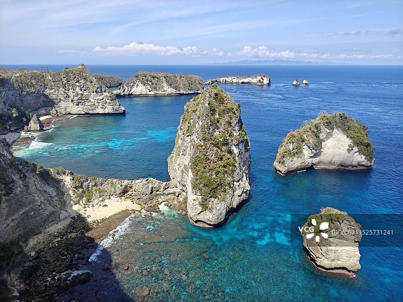 印度尼西亚巴厘岛佩尼达岛钻石海滩图片素材
