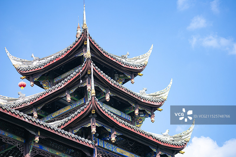 黄龙溪廊桥图片素材