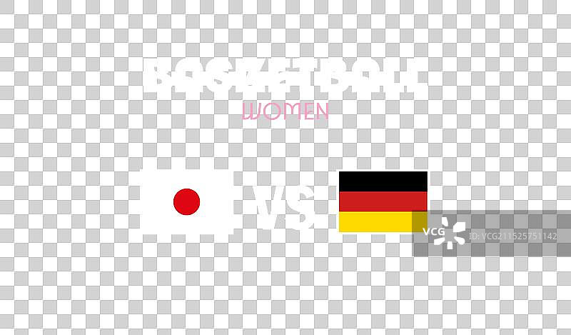 日本队对德国队女子篮球比赛图片素材
