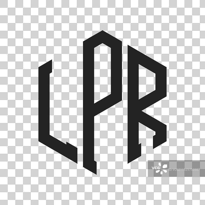 LPR首字母logo设计图片素材