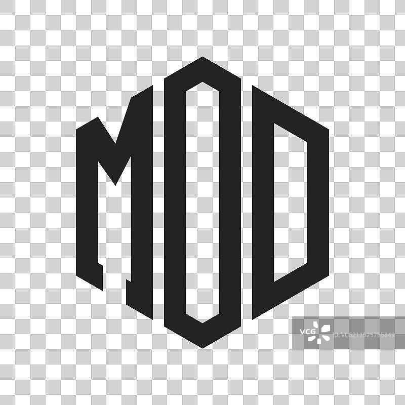 MOD首字母组合标志设计图片素材