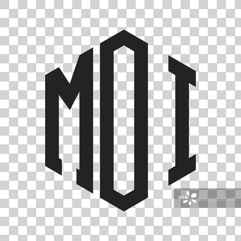 MOI首字母标志设计图片素材