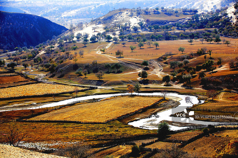 家乡的小河图片素材