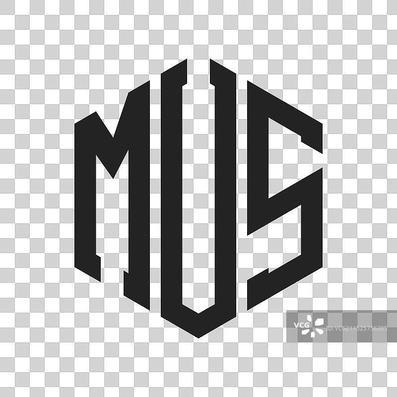 MUS首字母标志设计图片素材