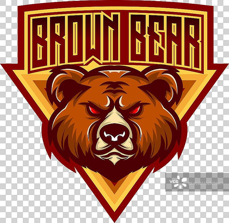 棕熊电竞运动风格Logo图片素材