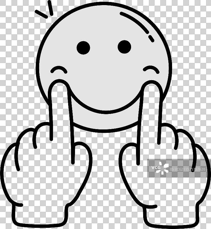 强制微笑手绘图标图片素材