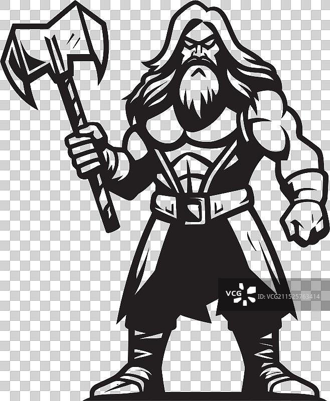 斧头 忠诚 战士 防御者 奉献精神图片素材