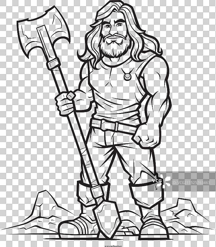 黑色英雄战士图标图片素材