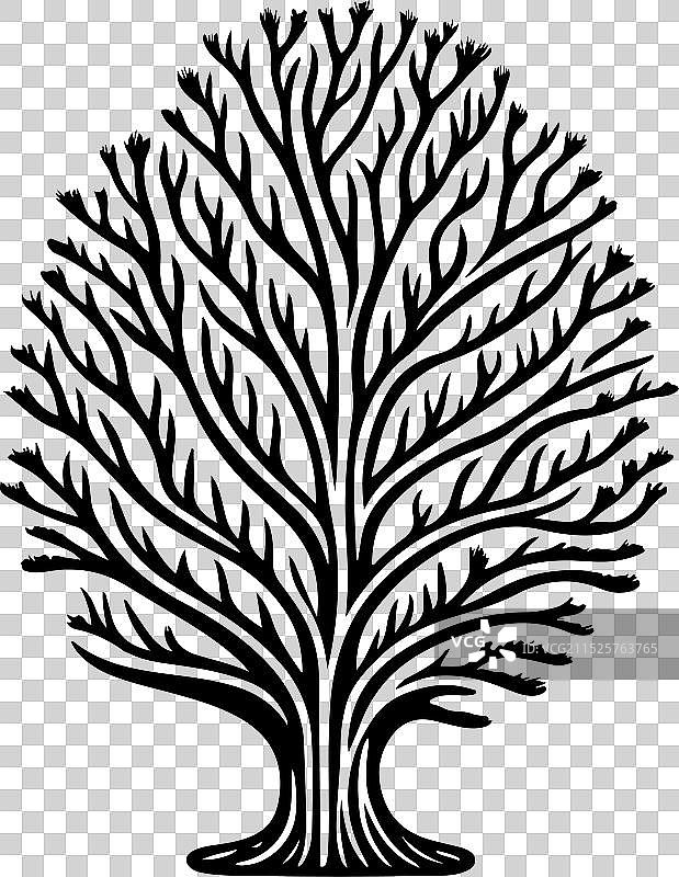 带凹槽的大脑图标手绘黑珊瑚标志图片素材