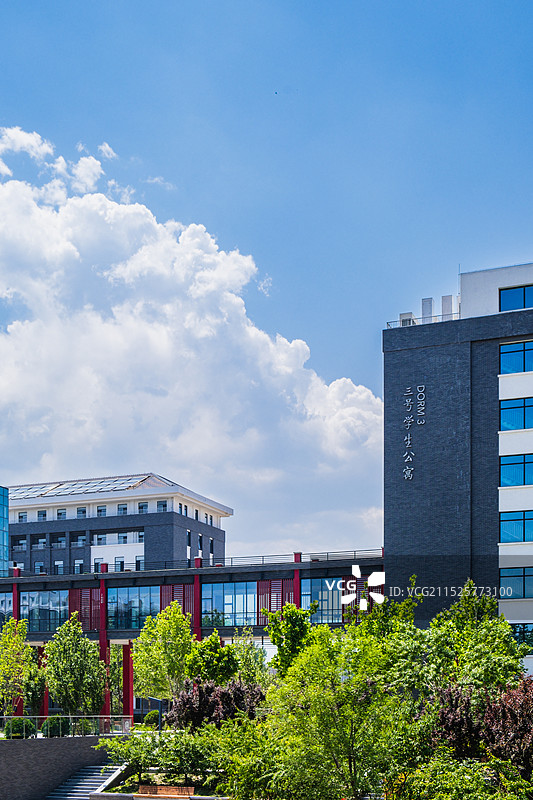 北京 北京师范大学沙河校区内景图片素材