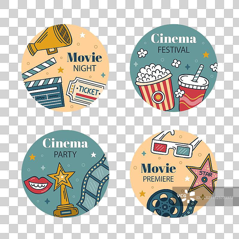 电影节标签合集图片素材