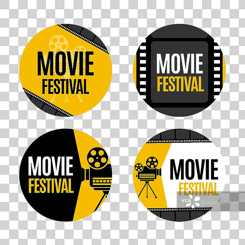 电影节标签合集图片素材