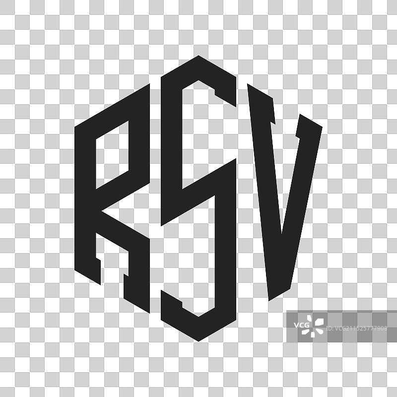 RSV首字母logo设计图片素材