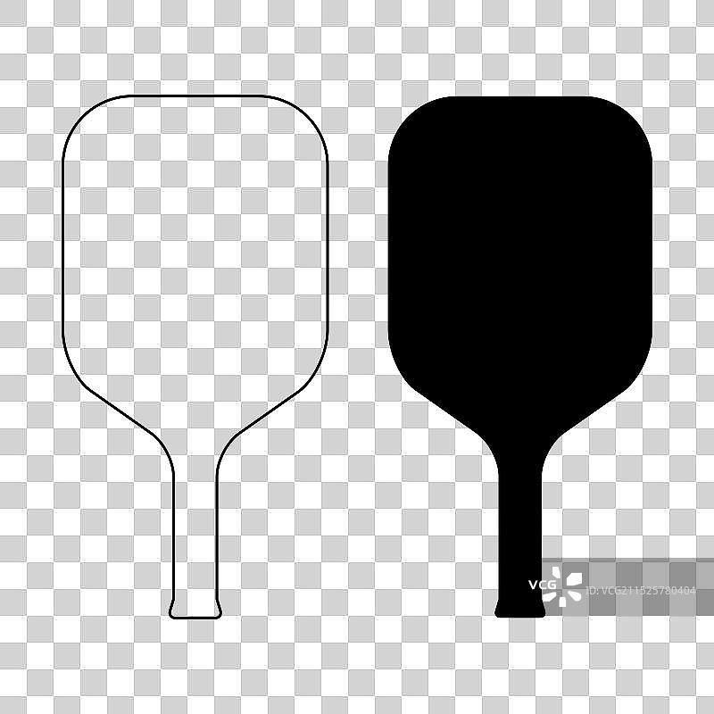 匹克球球拍室内运动拨片图标合集图片素材