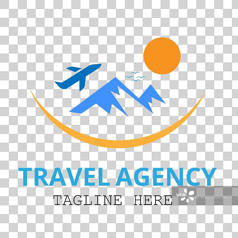 山地旅游标志设计图片素材