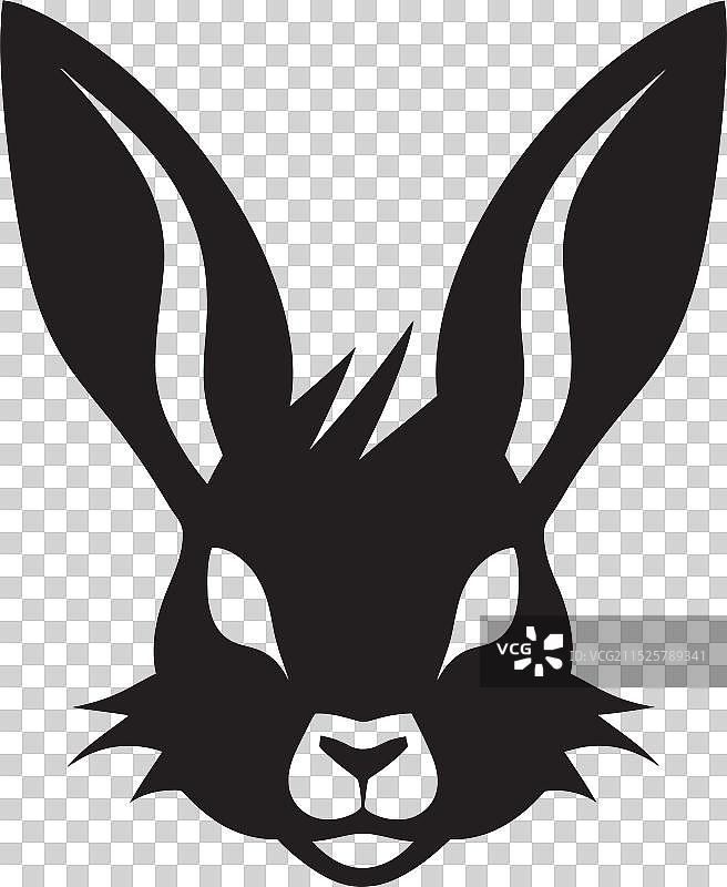 兔子素描线条图片素材